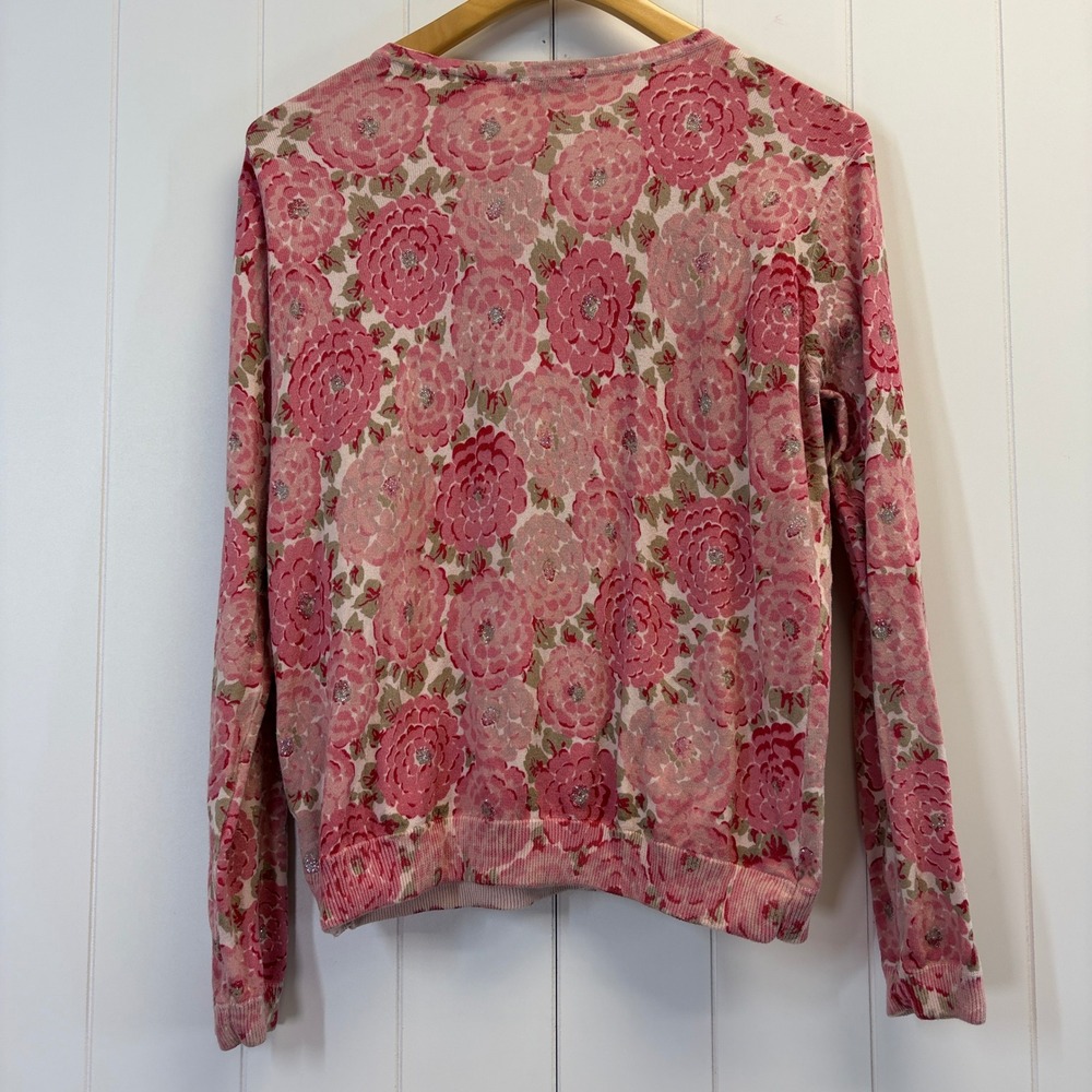 Vintage Crazy Horse Coquette Floral Cardigan Sweater Womens Size XL Grannycore - Picture 2 of 10